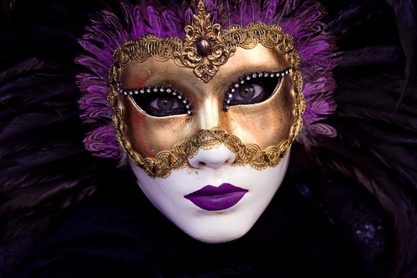 Carnevale in Venezia - die Farbe lila