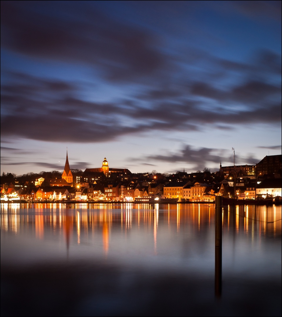 Flensburg by night