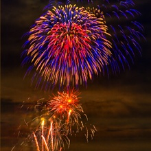 Feuerwerk über der Festung