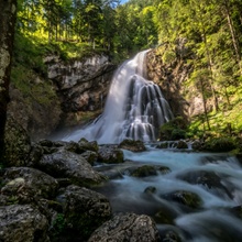 Der Schwarzbach am Gollinger Wasserfall