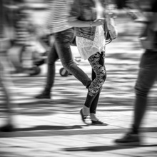 walking on the street
