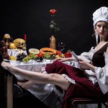 Wench with fruits (Vanitas 3)