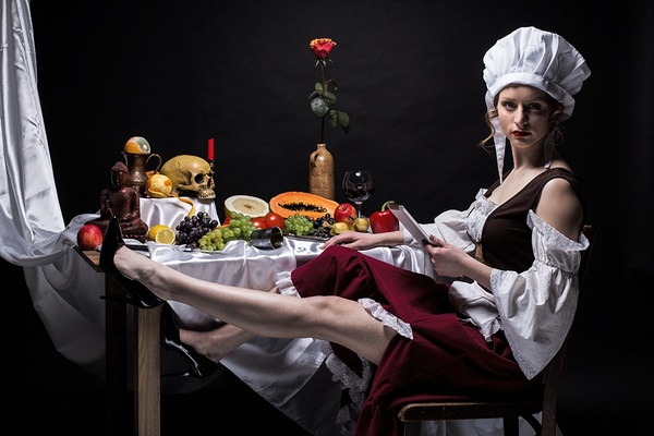 Wench with fruits (Vanitas 3)