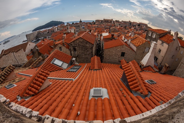 Die roten Dächer von Dubrovnik