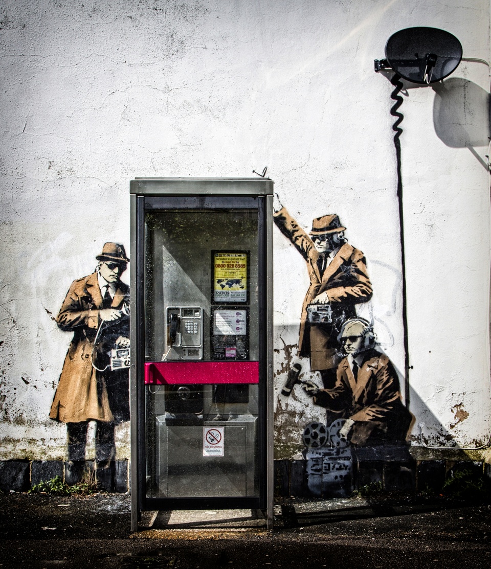 "Spy Booth" by Banksy