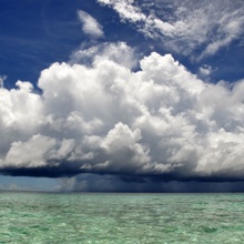 Regen auf den Malediven