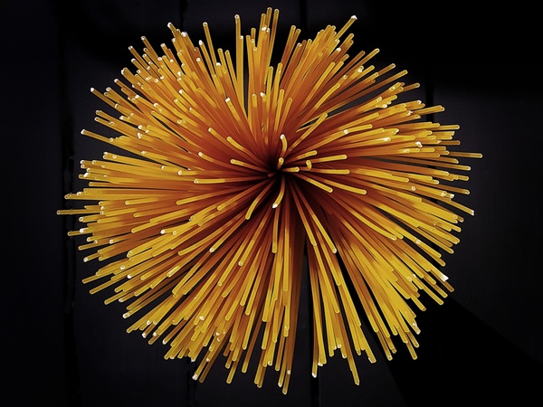 Spaghetti floreale